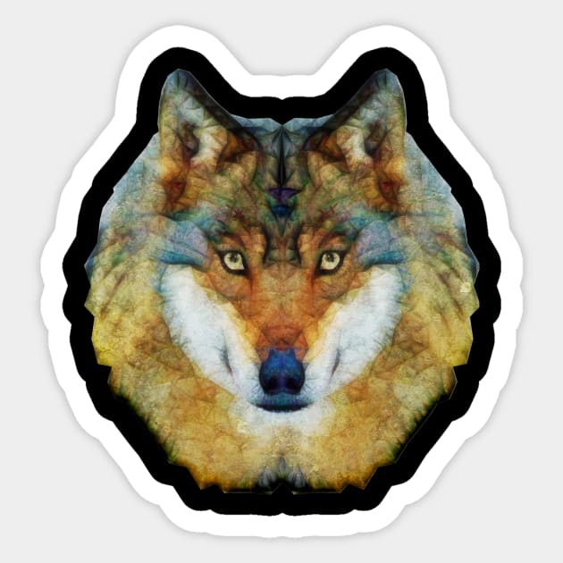 wolfangle Sticker by Ancello